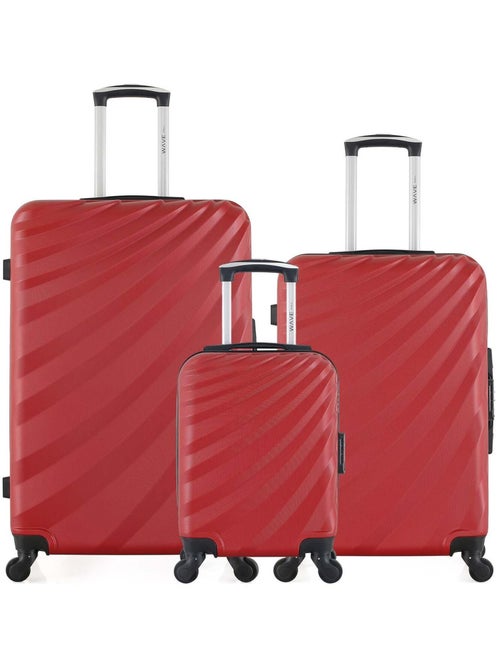 WAVE PARIS - Lot de 3 - Valise Grand format, valise weekend et valise cabine XXS DANUBE - Kiabi