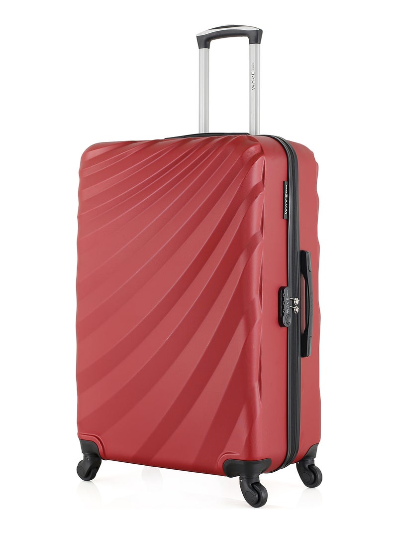 WAVE PARIS - Lot de 3 - Valise Grand format, valise weekend et valise cabine XXS DANUBE Bordeaux - Kiabi