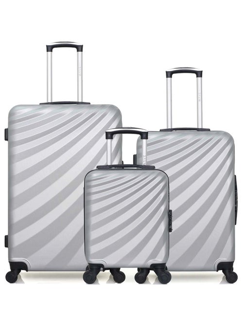 WAVE PARIS - Lot de 3 - Valise Grand format, valise weekend et valise cabine XXS DANUBE - Kiabi