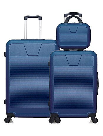 WAVE PARIS - Lot de 3 - Valise grand format, valise weekend et vanity SELENGA