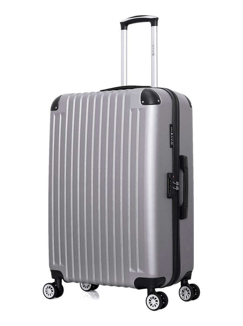 WAVE PARIS - Lot de 3 - Valise grand format, valise weekend et vanity TAGE Gris - Kiabi
