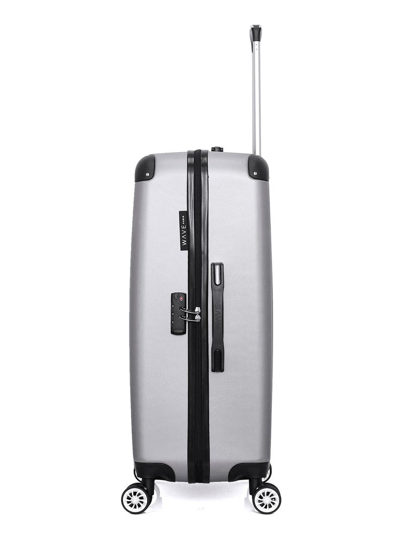 WAVE PARIS - Lot de 3 - Valise grand format, valise weekend et vanity TAGE Gris - Kiabi