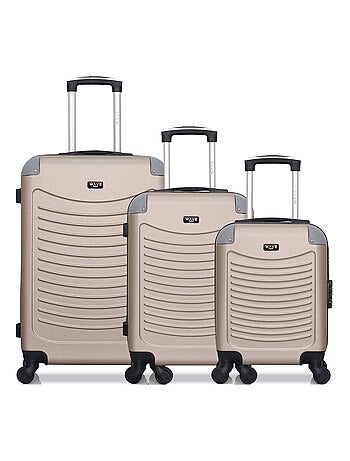 WAVE PARIS - Lot de 3 - Valise Weekend, valise cabine et valise cabine XXS CONGO