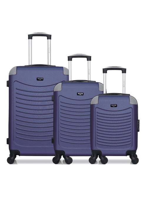 WAVE PARIS - Lot de 3 - Valise Weekend, valise cabine et valise cabine XXS CONGO - Kiabi