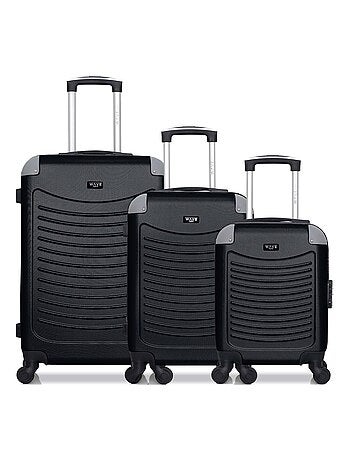 WAVE PARIS - Lot de 3 - Valise Weekend, valise cabine et valise cabine XXS CONGO