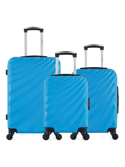 WAVE PARIS - Lot de 3 - Valise Weekend, valise cabine et valise cabine XXS DANUBE - Kiabi