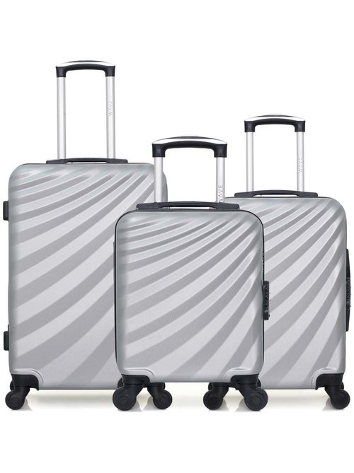 WAVE PARIS - Lot de 3 - Valise Weekend, valise cabine et valise cabine XXS DANUBE - Kiabi