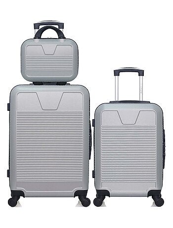 WAVE PARIS - Lot de 3 - Valise weekend, valise cabine et vanity SELENGA