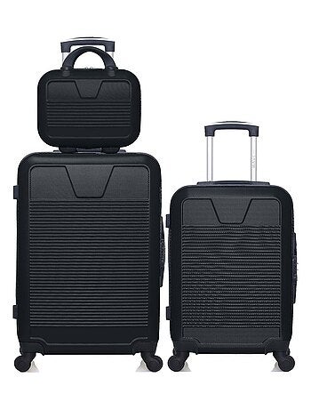 WAVE PARIS - Lot de 3 - Valise weekend, valise cabine et vanity SELENGA