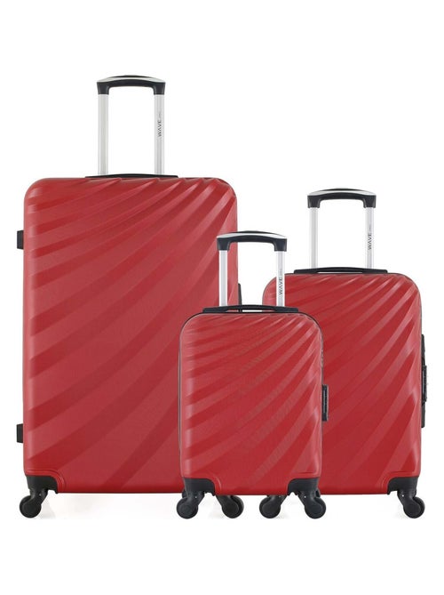 WAVE PARIS - LOT DE 3 - Valises grand format, cabine et cabine XXS DANUBE - Kiabi