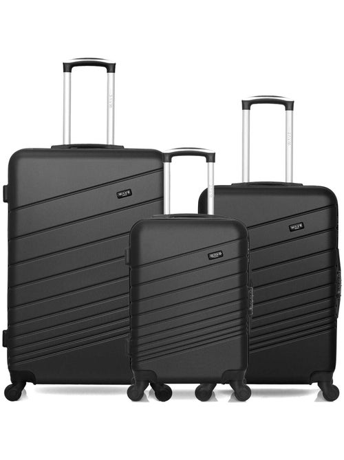 WAVE PARIS - Lot de 3 - Valises grand format, weekend et cabine TIGRE - Kiabi