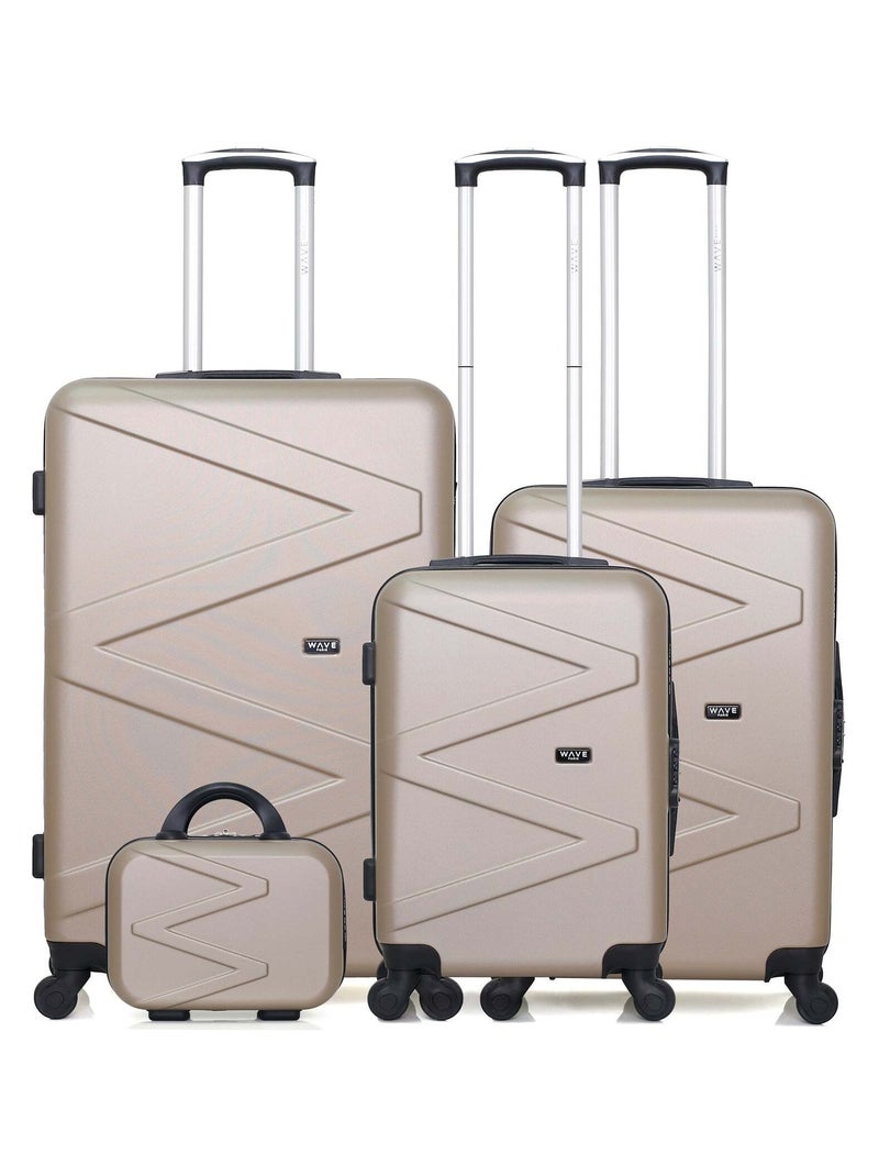 WAVE PARIS - SET DE 4 ABS AMAZONE-C 4 Roues Beige - Kiabi