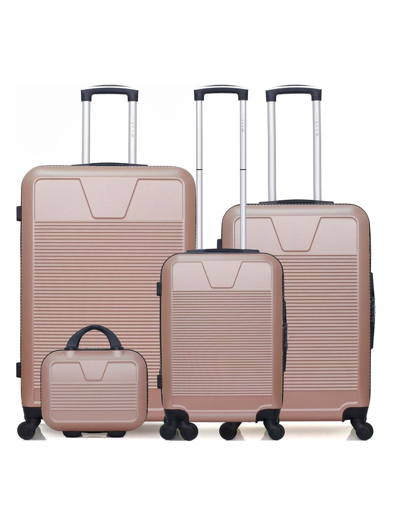 WAVE PARIS - SET DE 4 ABS SELENGA-C 4 roues Rose clair - Kiabi