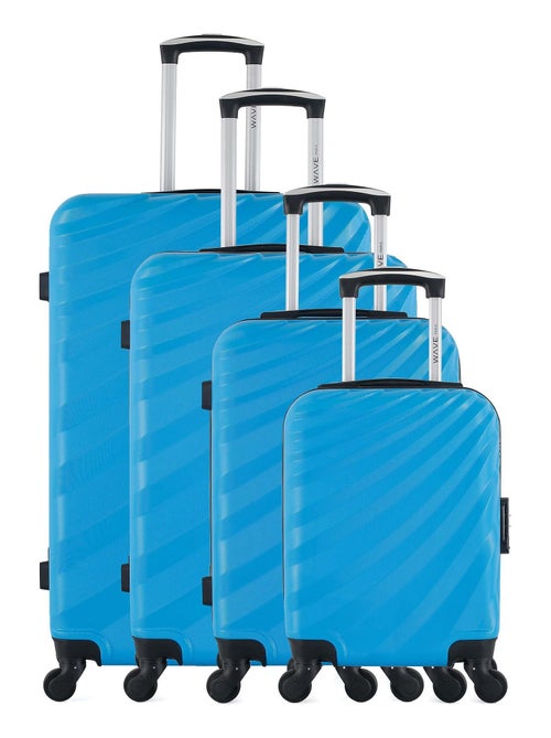 WAVE PARIS - Set de 4 Valises DANUBE-M 75 cm 4 Roues - Kiabi