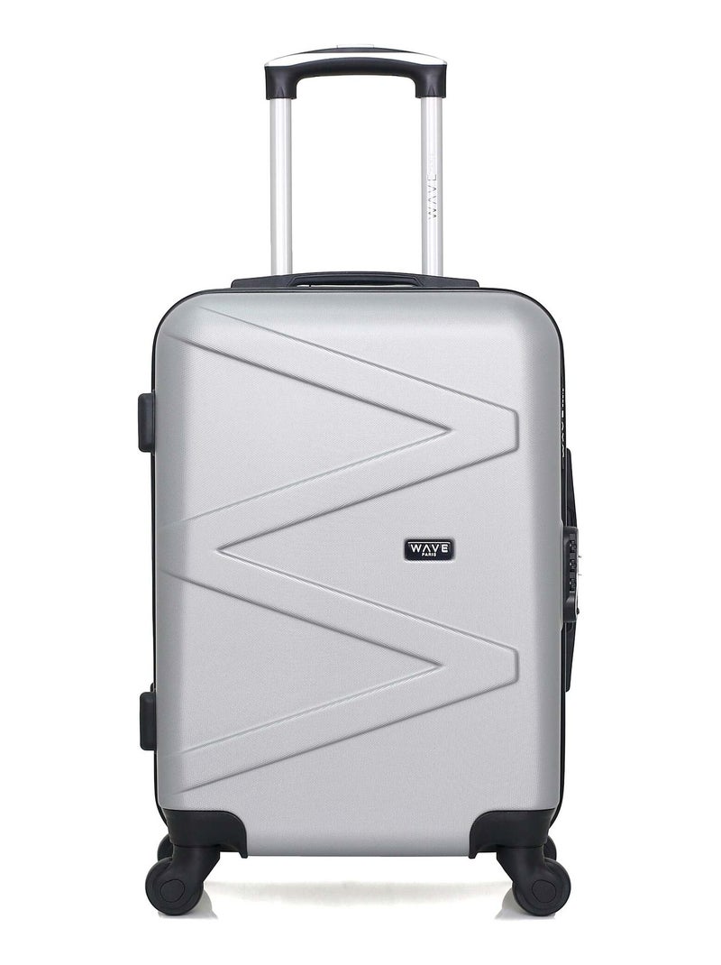WAVE PARIS - Valise Cabine AMAZONE 55 cm 4 Roues Gris - Kiabi