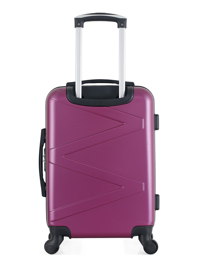 WAVE PARIS - Valise Cabine AMAZONE 55 cm 4 Roues Prune - Kiabi