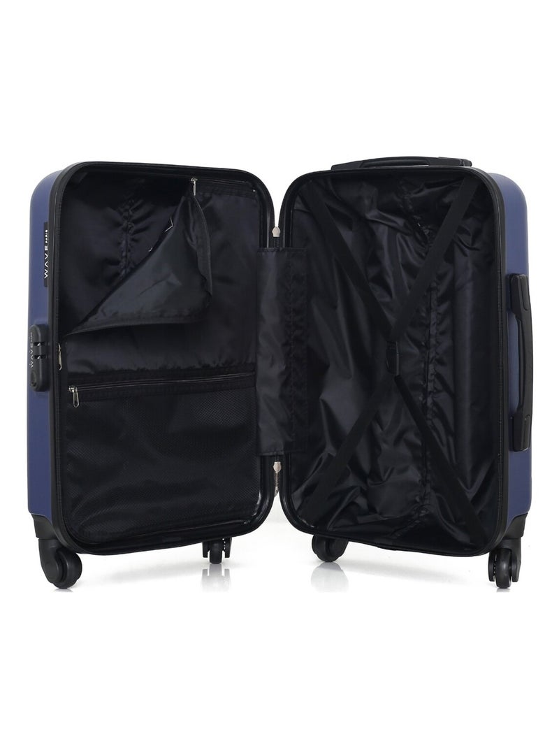 WAVE PARIS - Valise Cabine AMAZONE Bleu Bleu marine - Kiabi
