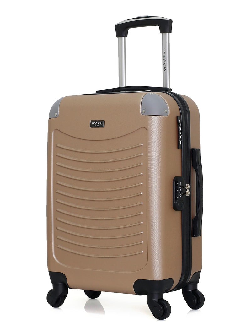 WAVE PARIS - Valise Cabine CONGO Beige - Kiabi