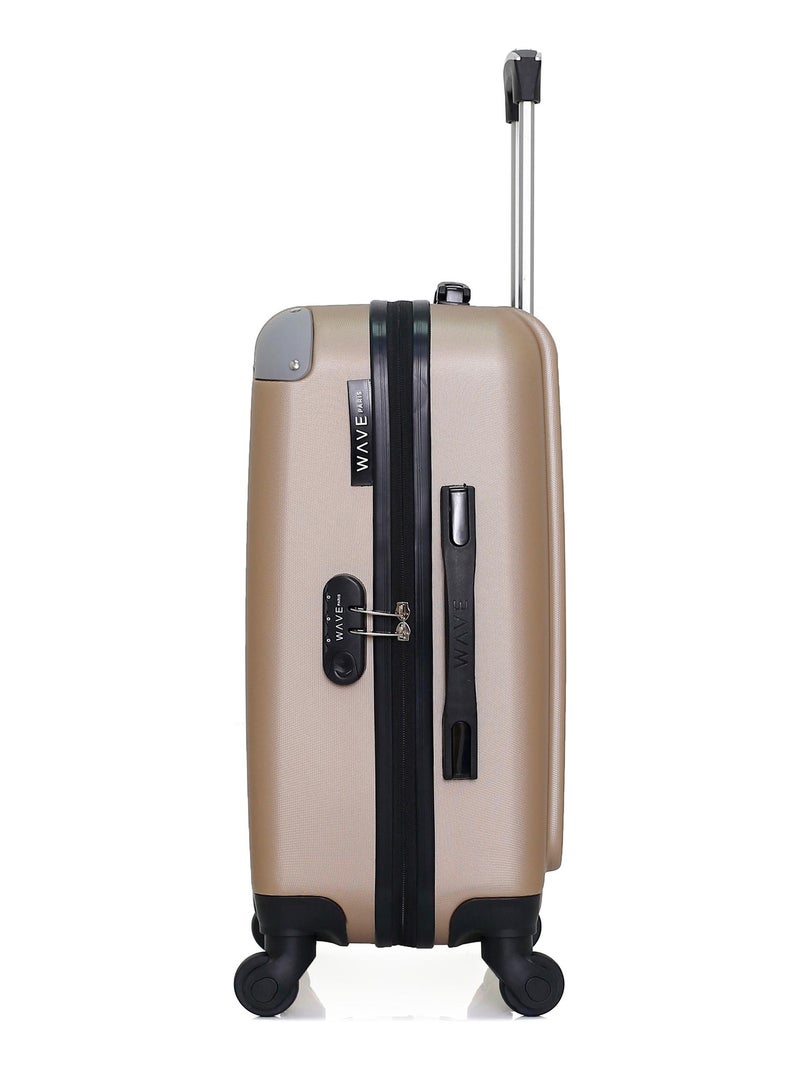 WAVE PARIS - Valise Cabine CONGO Beige - Kiabi