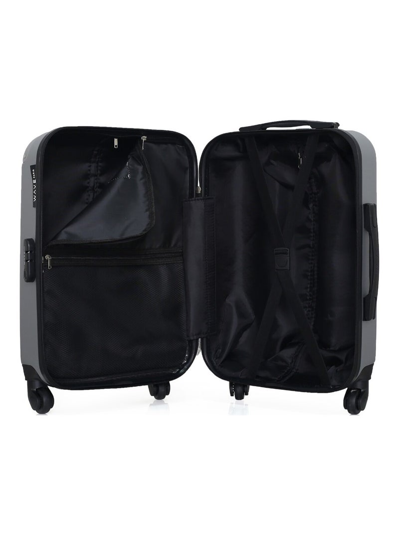 WAVE PARIS - Valise Cabine CONGO Gris - Kiabi