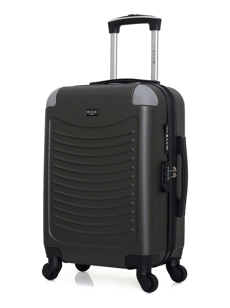 WAVE PARIS - Valise Cabine CONGO Gris foncé - Kiabi