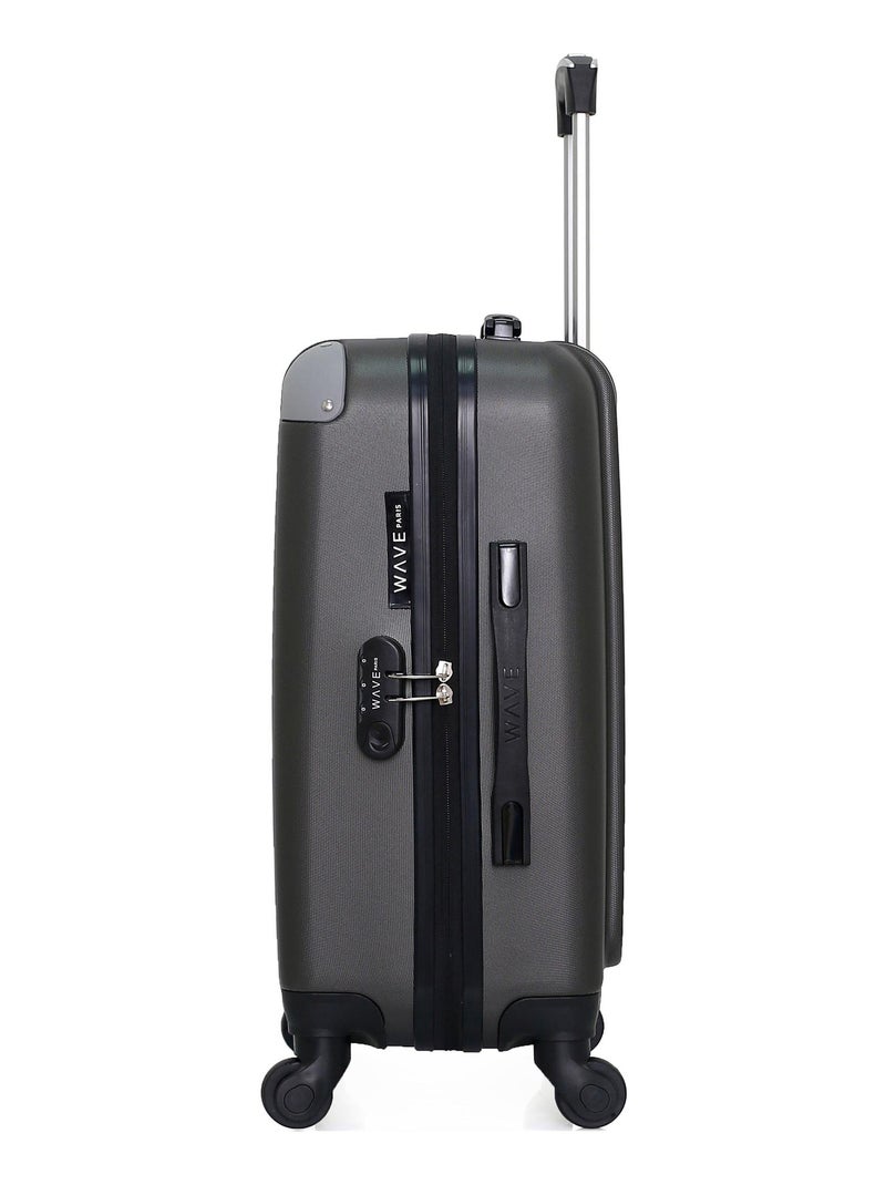 WAVE PARIS - Valise Cabine CONGO Gris foncé - Kiabi