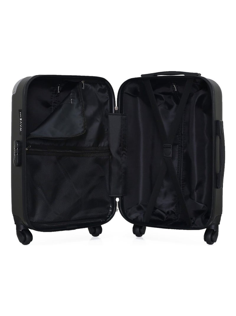 WAVE PARIS - Valise Cabine CONGO Gris foncé - Kiabi