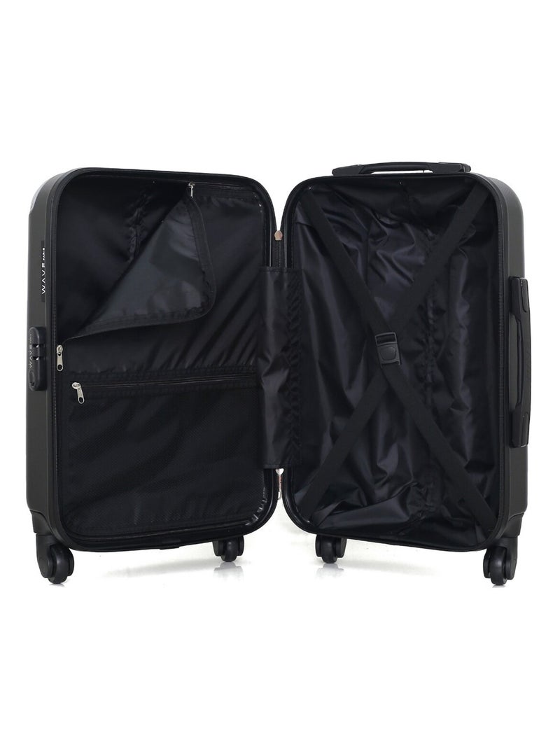 WAVE PARIS - Valise Cabine CONGO Noir - Kiabi