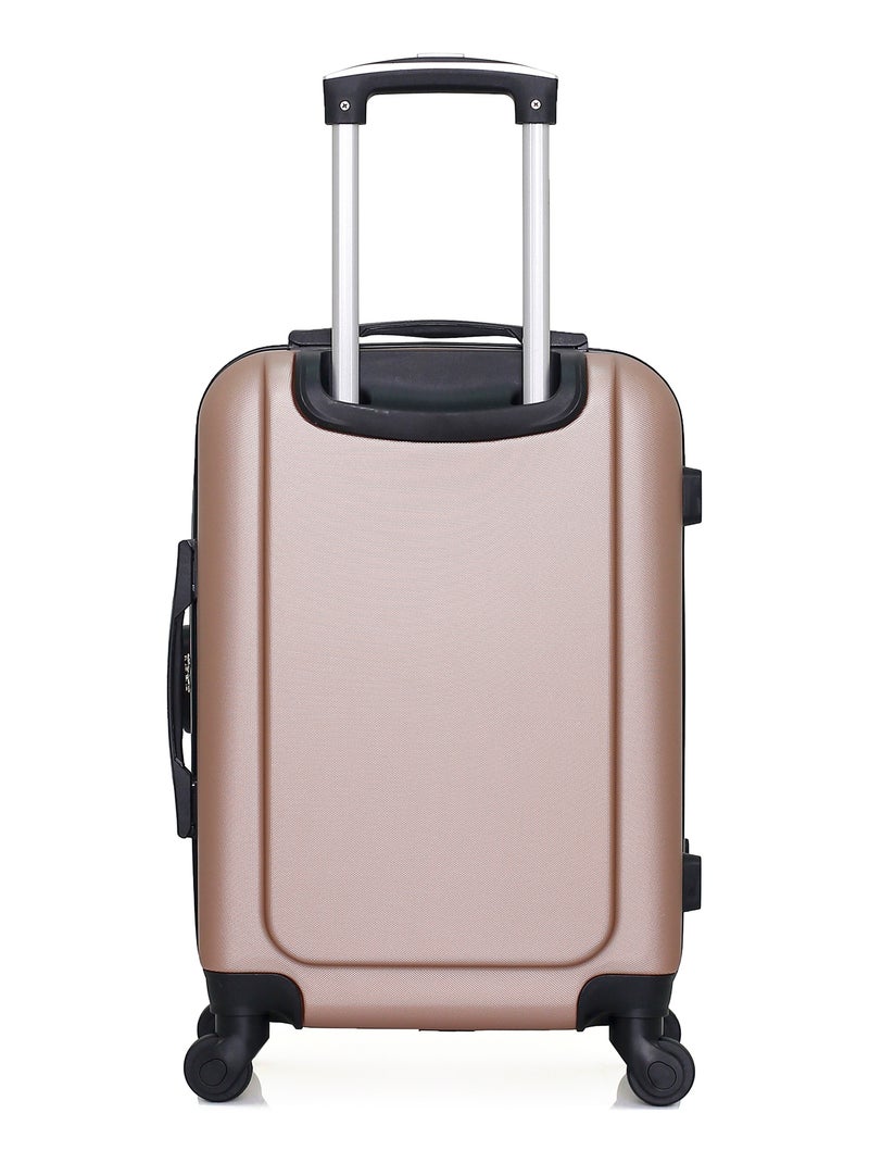 WAVE PARIS - Valise Cabine CONGO Rose Métal - Kiabi