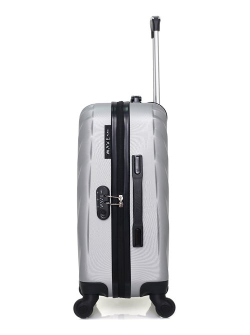 WAVE PARIS - Valise Cabine DANUBE 55 cm 4 Roues - Kiabi