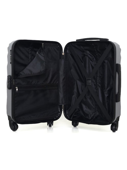 WAVE PARIS - Valise Cabine DANUBE 55 cm 4 Roues - Kiabi