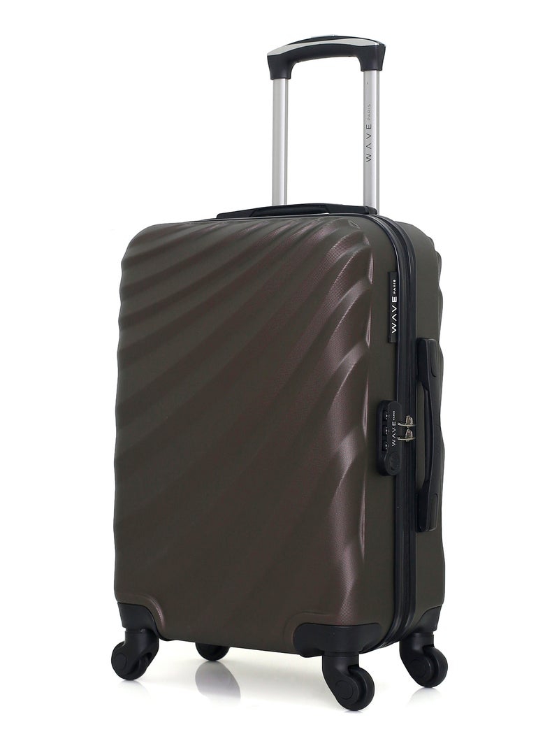 WAVE PARIS - Valise Cabine DANUBE Marron - Kiabi
