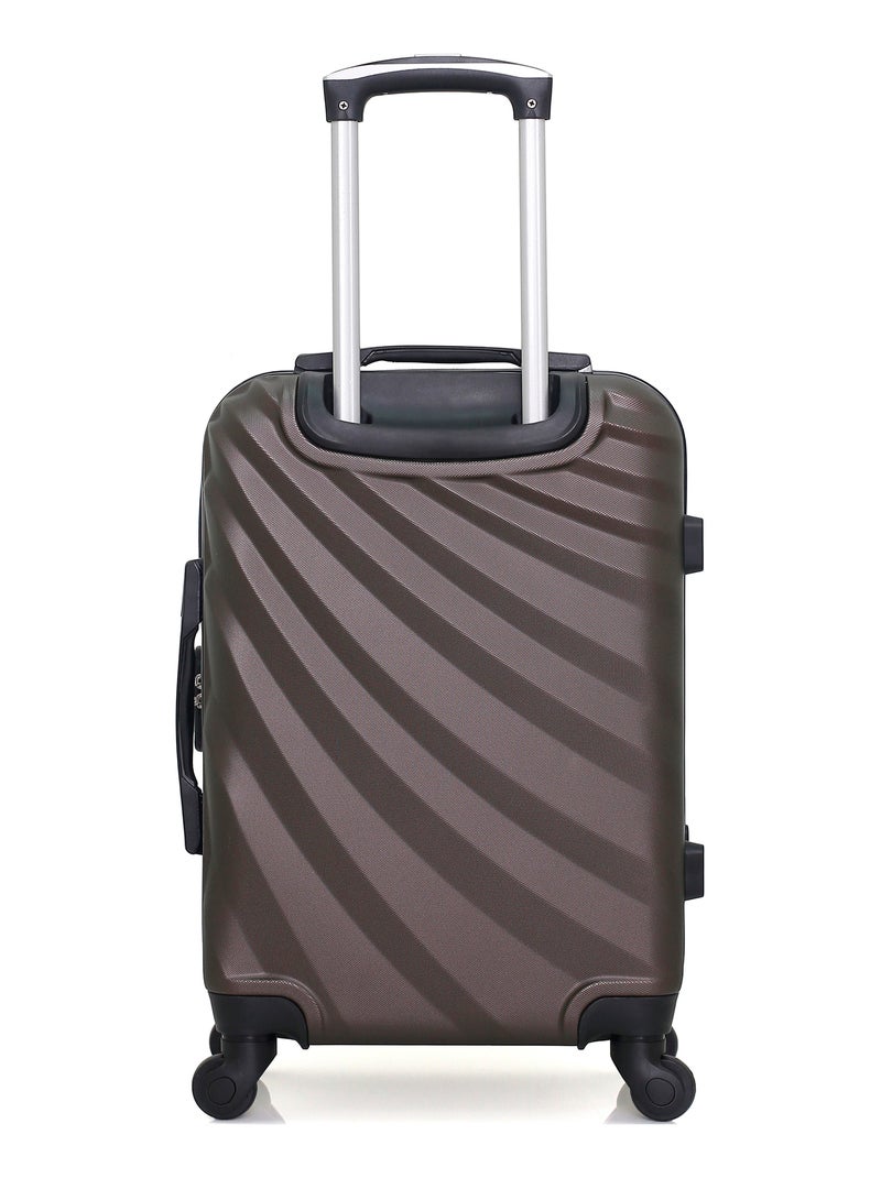 WAVE PARIS - Valise Cabine DANUBE Marron - Kiabi