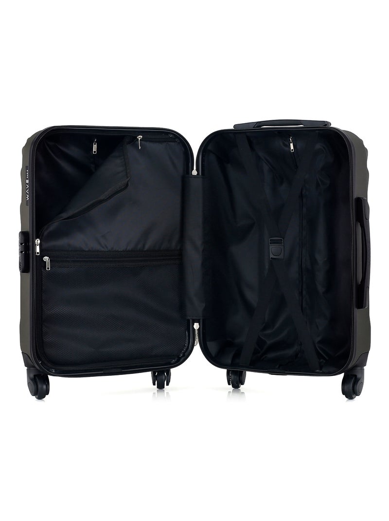 WAVE PARIS - Valise Cabine DANUBE Marron - Kiabi