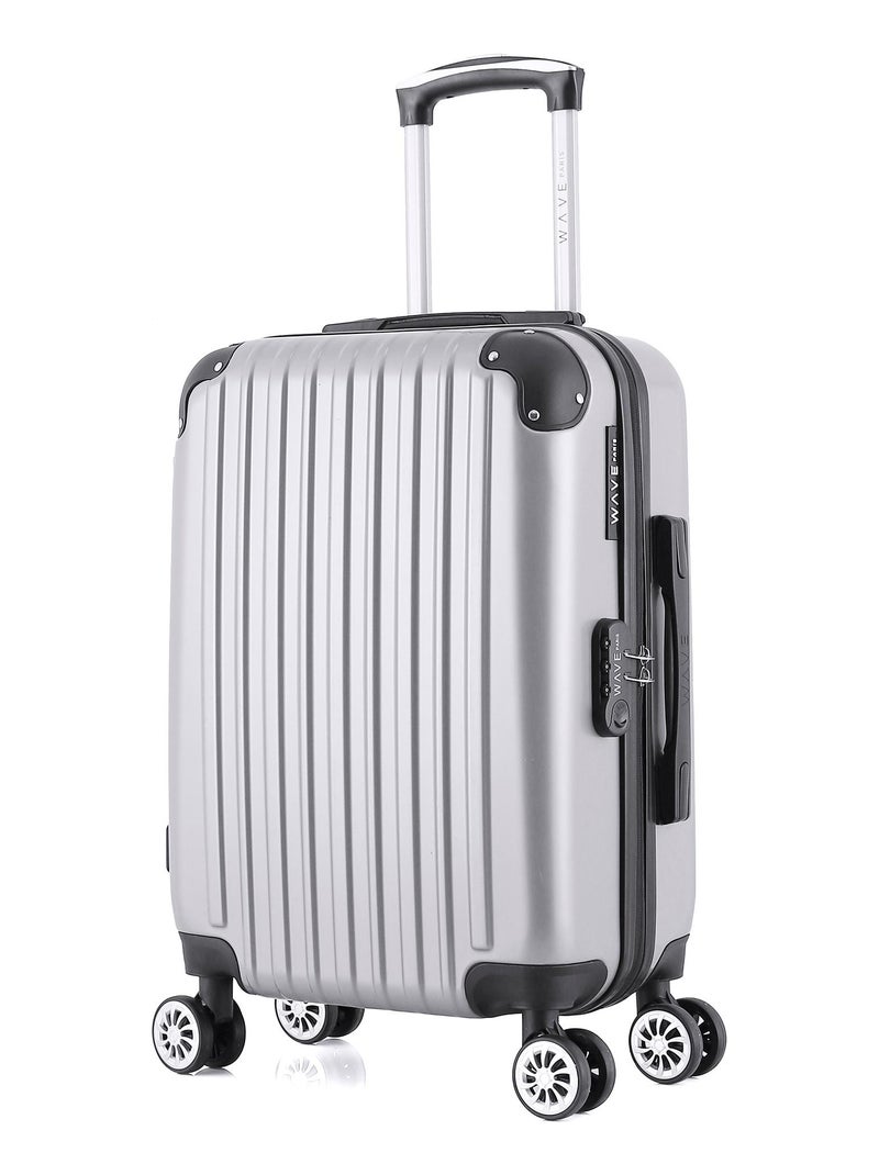 WAVE PARIS - Valise Cabine DENALI Gris - Kiabi