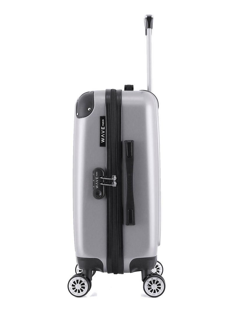 WAVE PARIS - Valise Cabine DENALI Gris - Kiabi