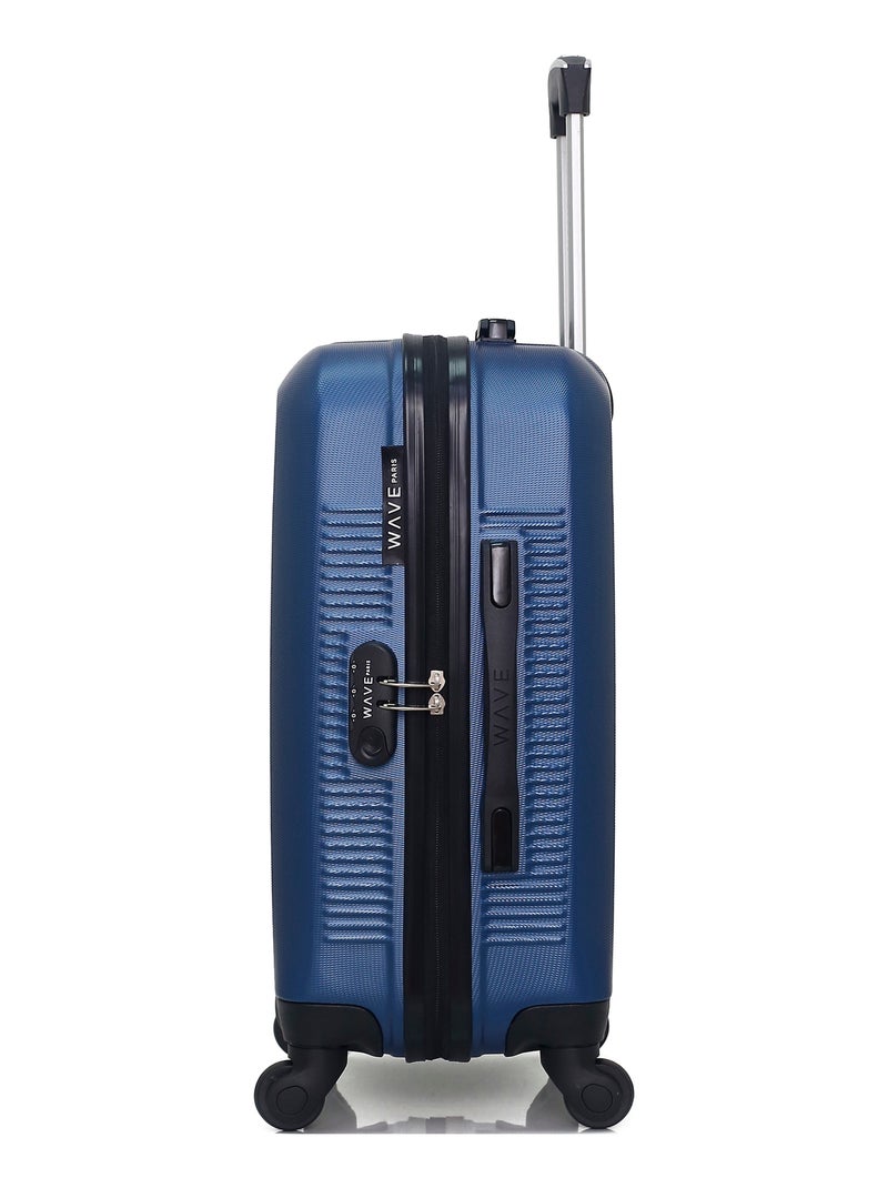 WAVE PARIS - Valise Cabine SELENGA Bleu Bleu marine - Kiabi