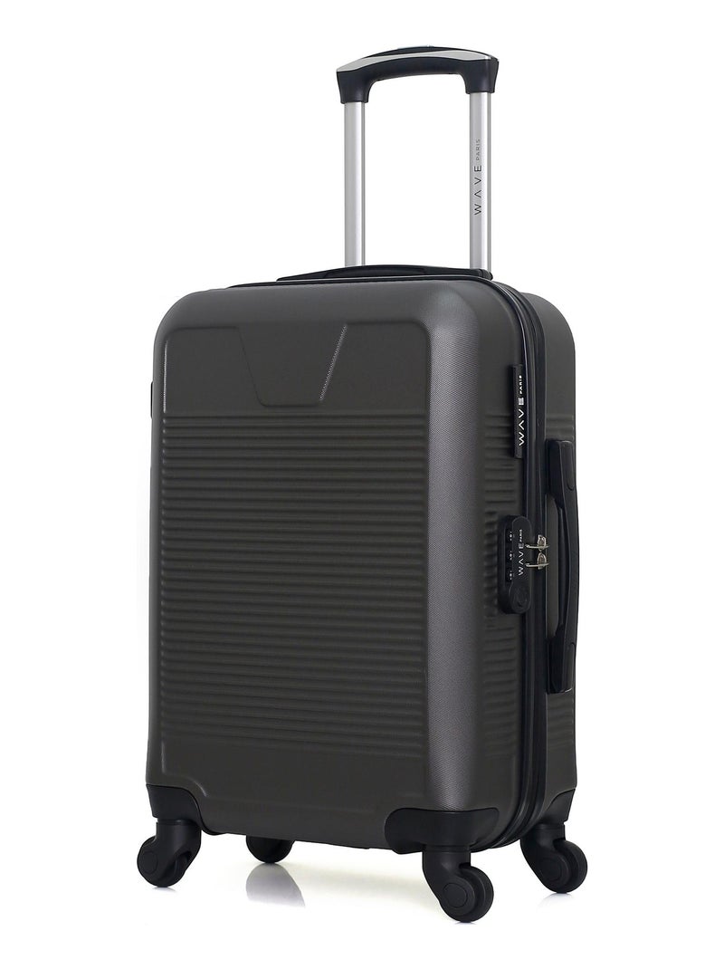 WAVE PARIS - Valise Cabine SELENGA Gris foncé - Kiabi