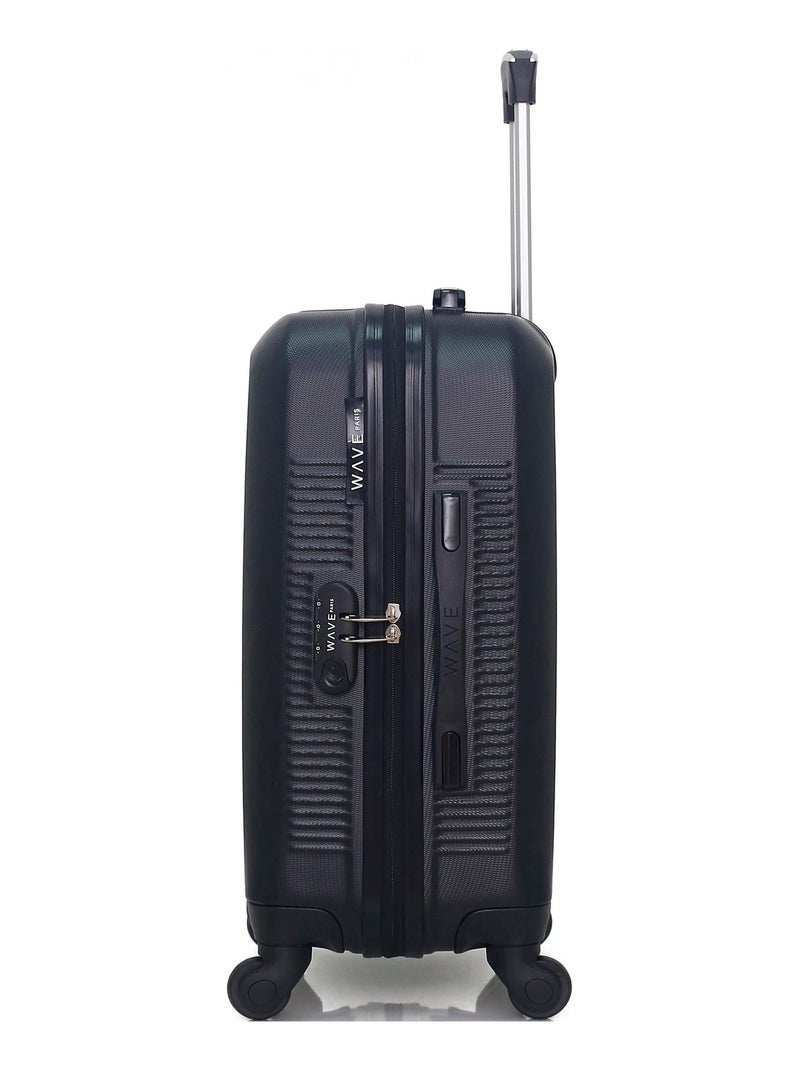 WAVE PARIS - Valise Cabine SELENGA Noir - Kiabi