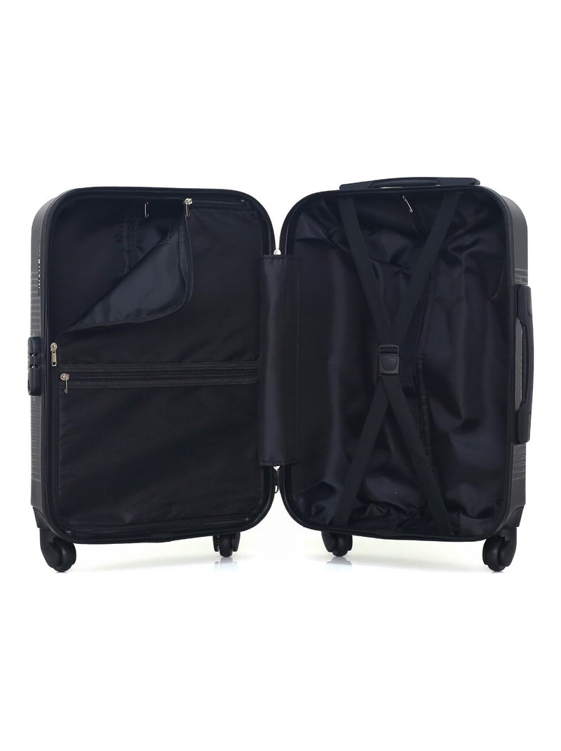 WAVE PARIS - Valise Cabine SELENGA Noir - Kiabi