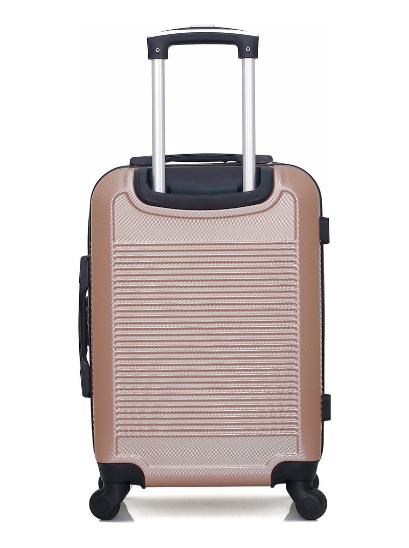 WAVE PARIS - Valise Cabine SELENGA Rose Métal - Kiabi