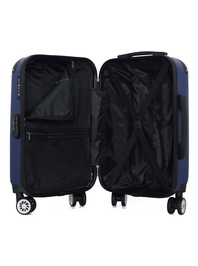 WAVE PARIS - Valise Cabine TAGE Bleu Bleu marine - Kiabi