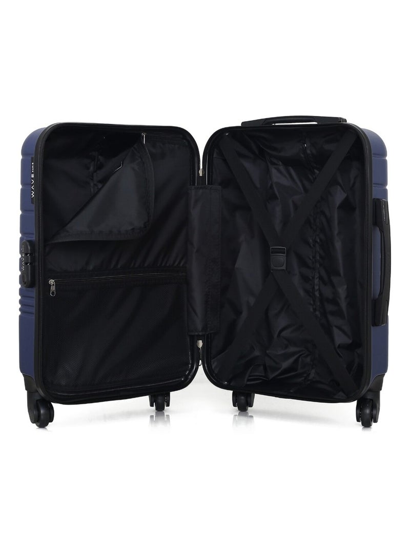 WAVE PARIS - Valise Cabine TIGRE Bleu Bleu marine - Kiabi