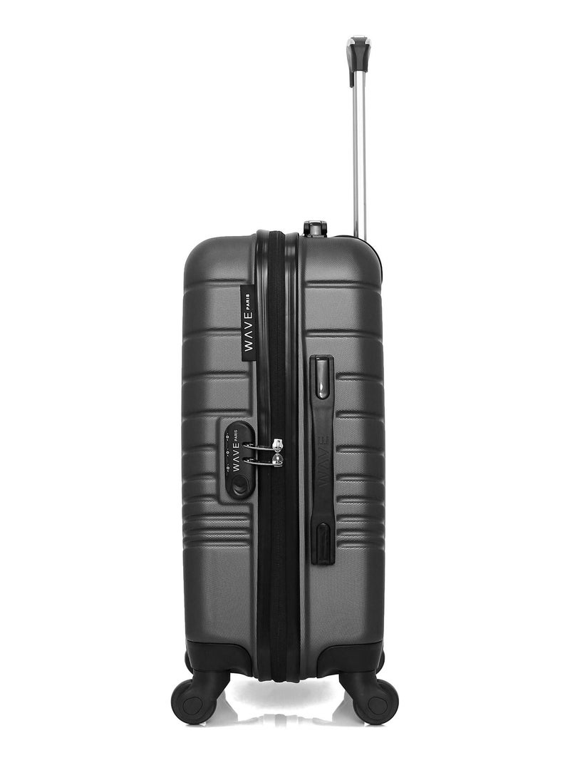 WAVE PARIS - Valise Cabine TIGRE Gris foncé - Kiabi
