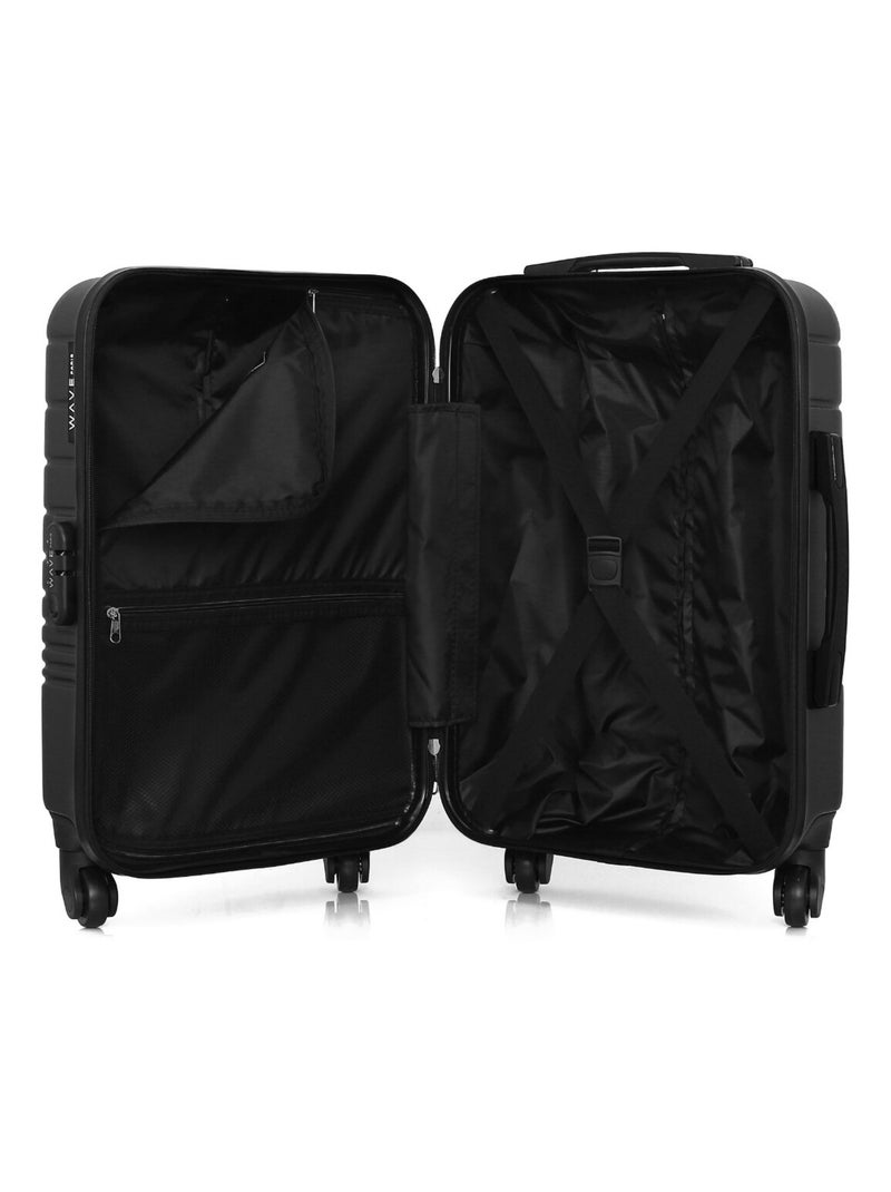 WAVE PARIS - Valise Cabine TIGRE Gris foncé - Kiabi