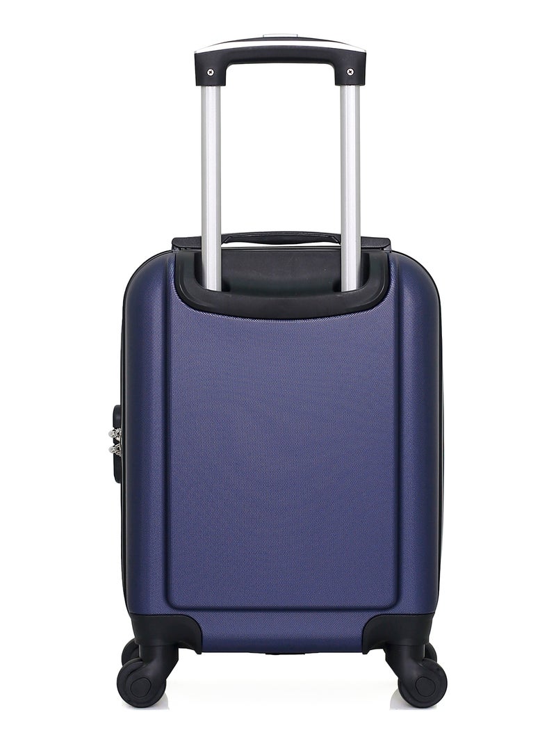 WAVE PARIS - Valise Cabine XXS CONGO 46 cm 4 Roues Bleu Bleu marine - Kiabi