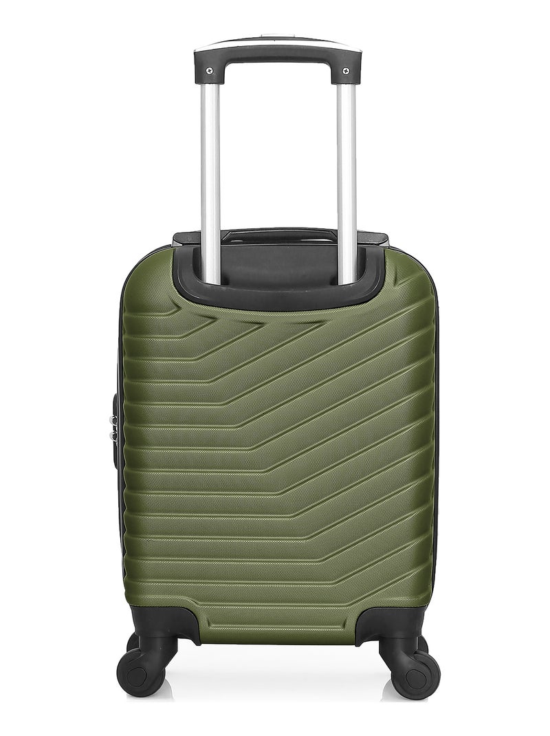 WAVE PARIS - Valise Cabine XXS LENA 46 cm 4 Roues Kaki - Kiabi