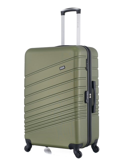 WAVE PARIS - Valise Grand Format ABS TIGRE 4 Roues 75 cm - Kiabi