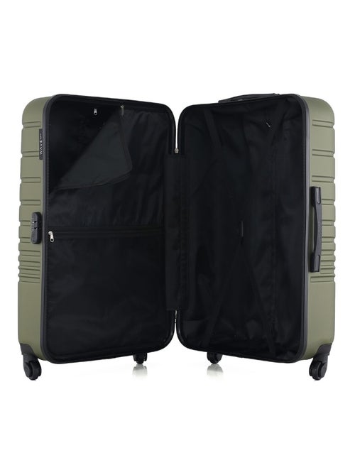 WAVE PARIS - Valise Grand Format ABS TIGRE 4 Roues 75 cm - Kiabi