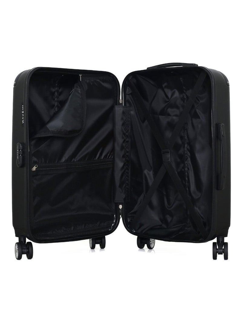 WAVE PARIS - Valise Moyenne TAGE Noir - Kiabi